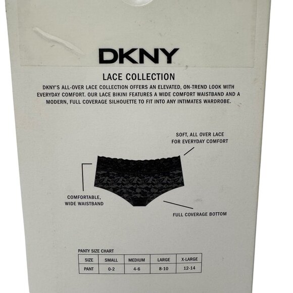 NWT DKNY 2 Boxes 6 PAIRS Womens Small Underslimmers Lace Bikini Black Red Beige - Picture 7 of 10
